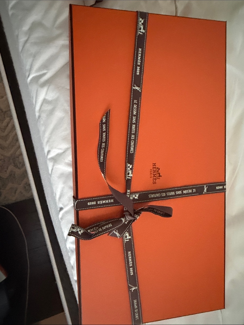 Orange Gift Box with Branded Ribbon - Men Accessories